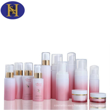 2016 New Fashion Gradation Pink Empty Pet Liquid Cream Bottle